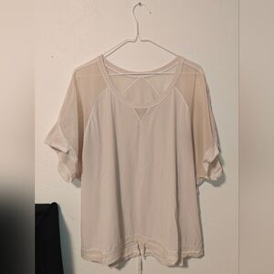 White Lululemon Short-Sleeve Top